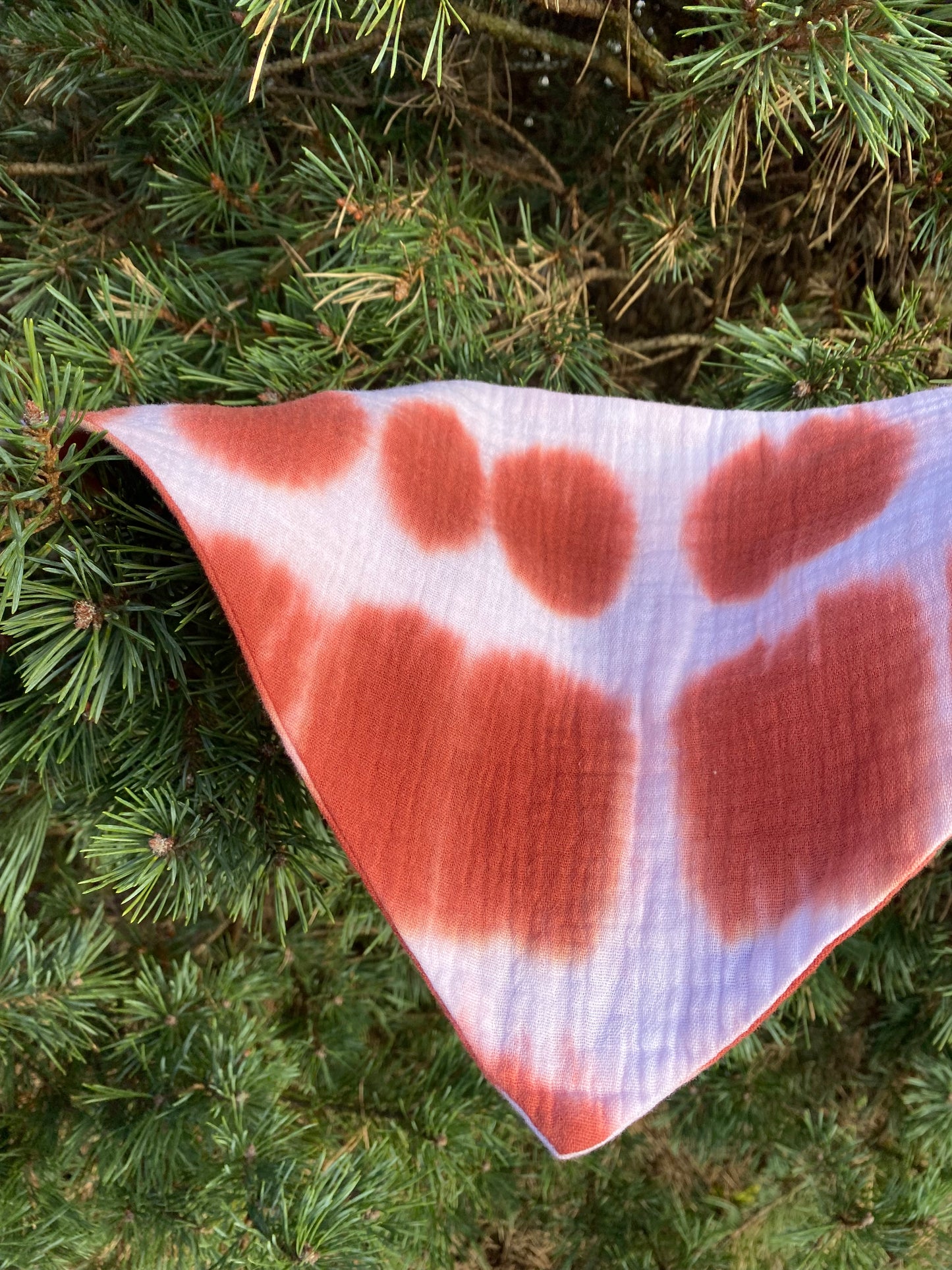 Bandana bébé - Tie & dye, rouille