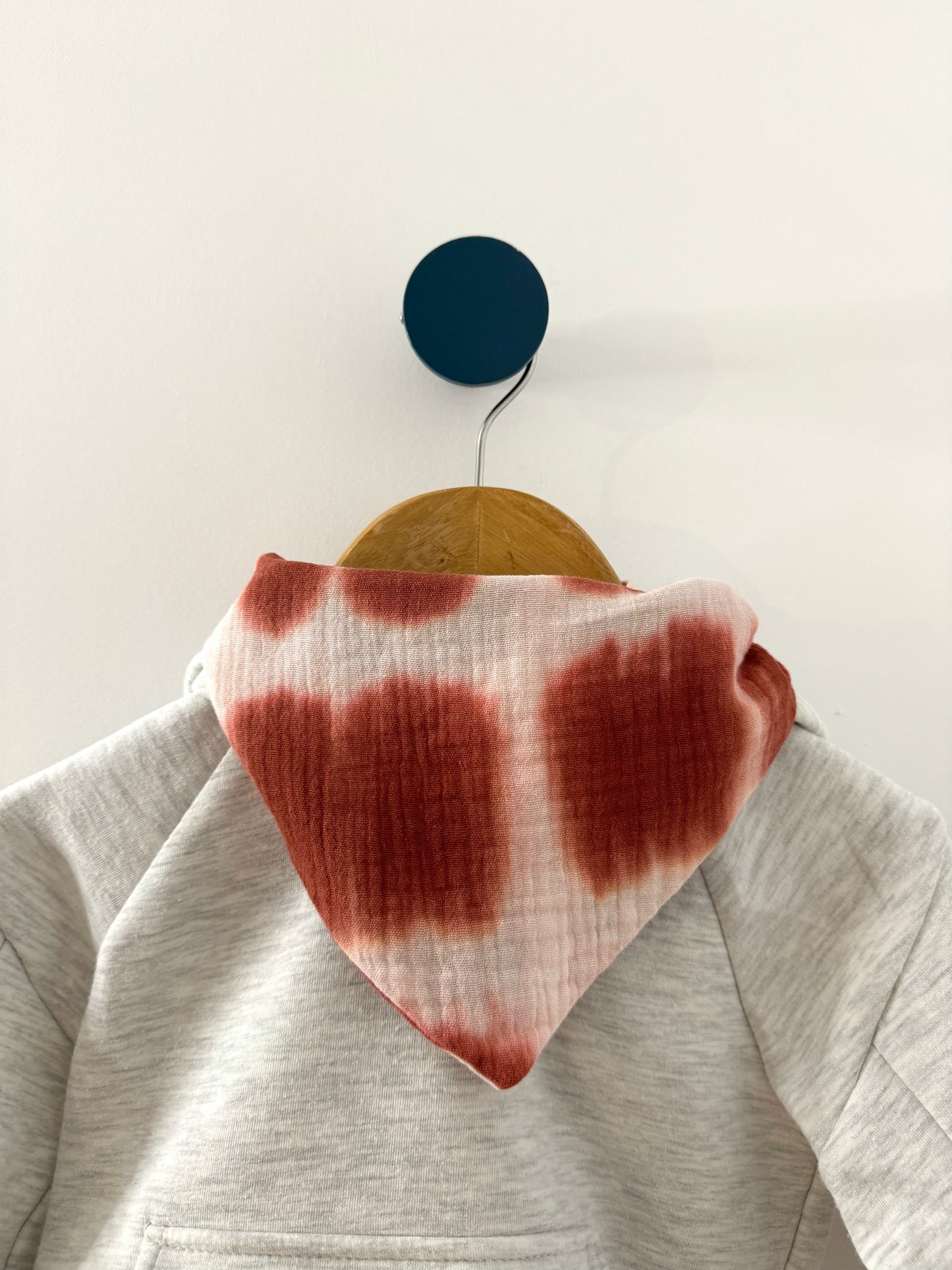 Bandana bébé - Tie & dye, rouille