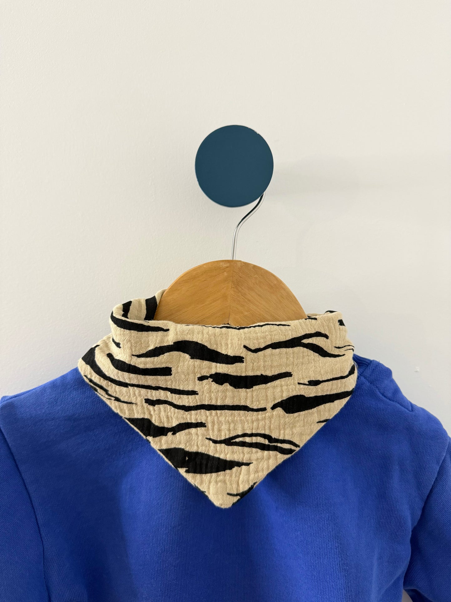 Bandana bébé - Zébré, noir/beige