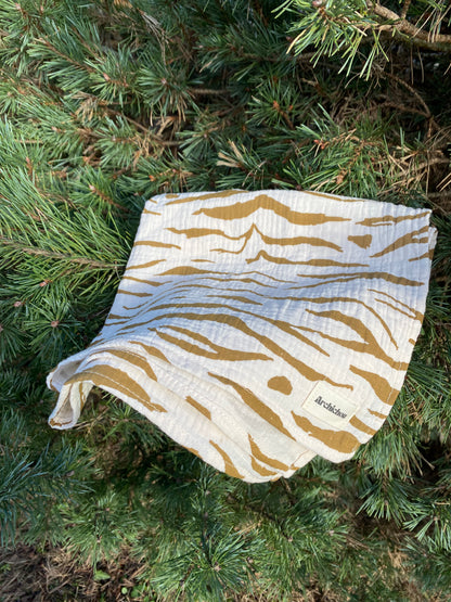 Foulard - Zébré, beige/marron