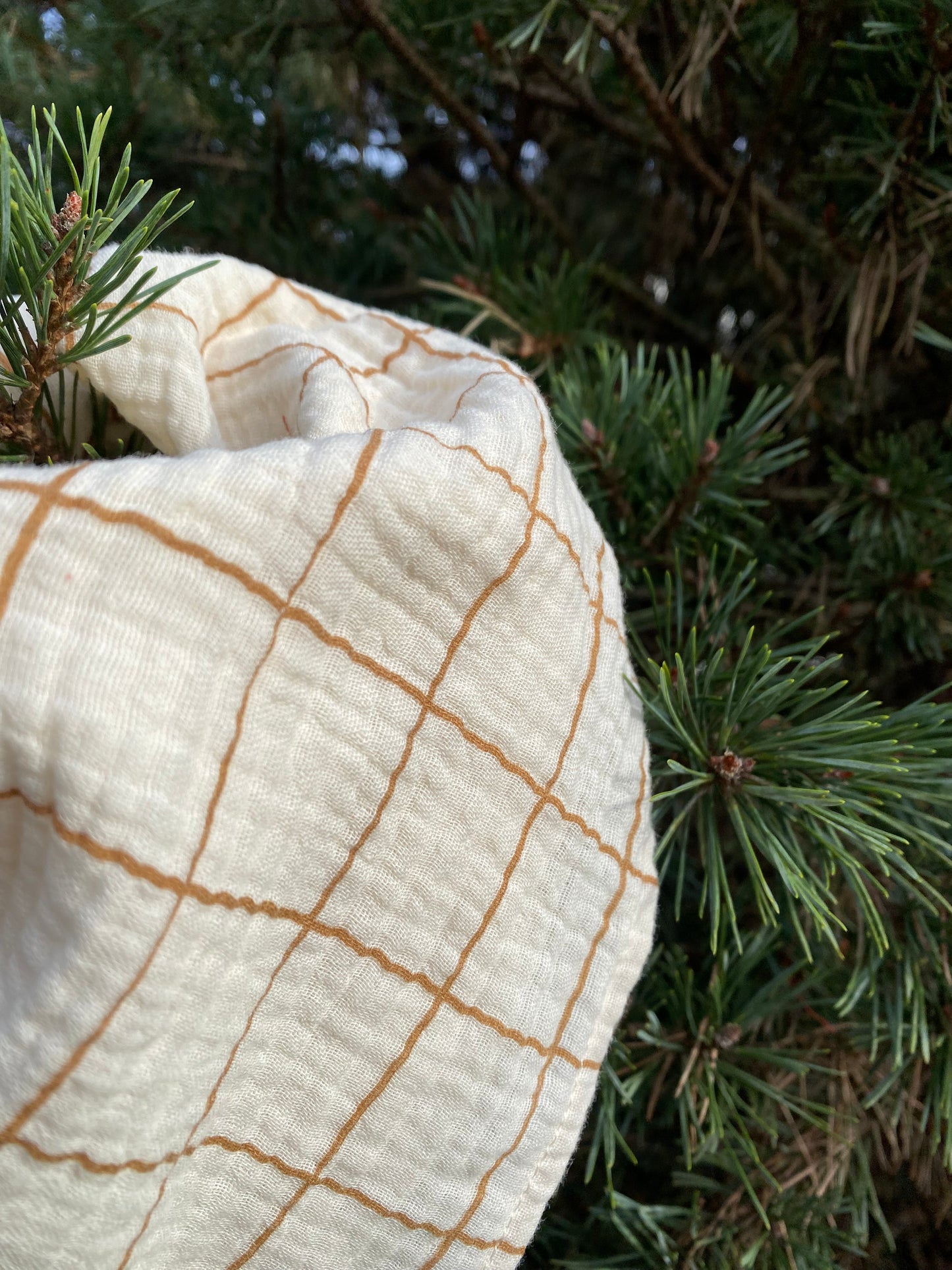 Foulard - Carreaux, beige