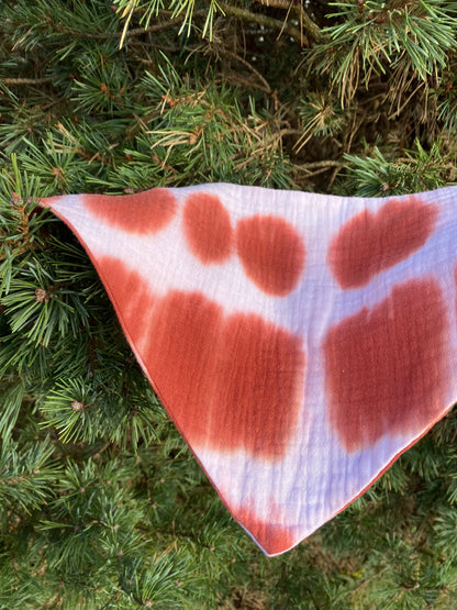 Bandana bébé - Tie & dye, rouille