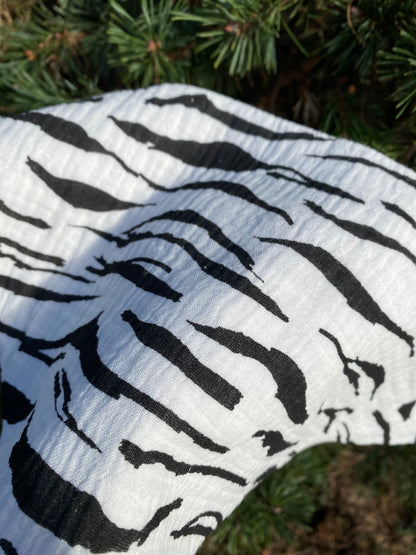 Bandana bébé - Zébré, blanc/noir