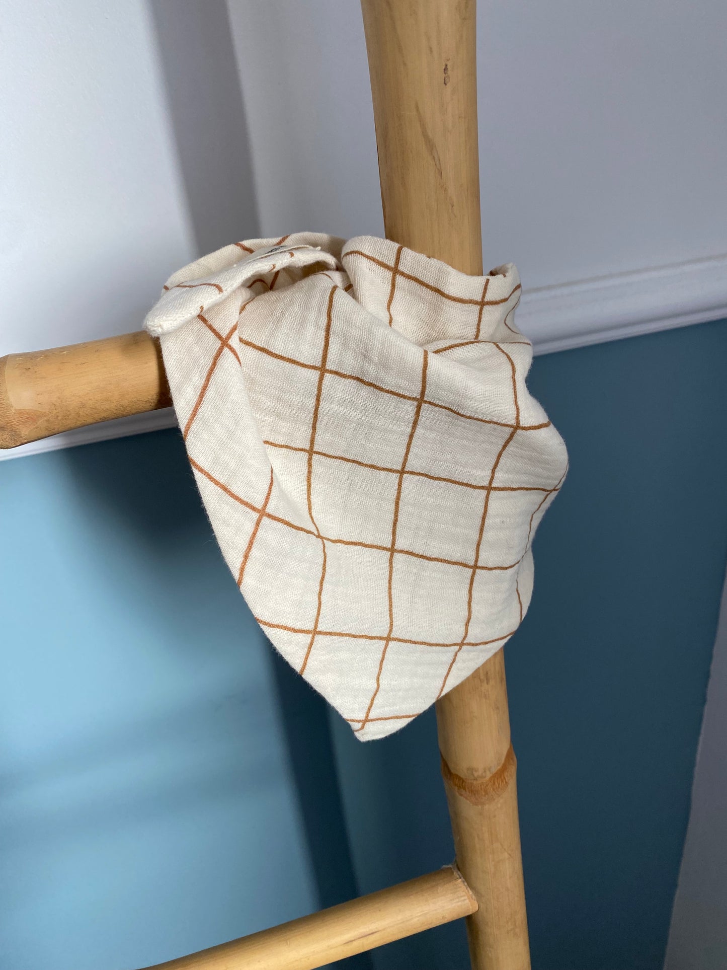 Bandana bébé - Carreaux, beige