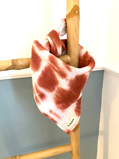 Foulard - Tie & dye, rouille